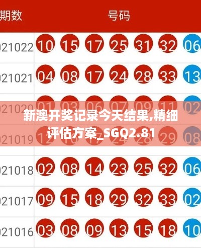 新澳開(kāi)獎(jiǎng)記錄今天結(jié)果,精細(xì)評(píng)估方案_SGQ2.81