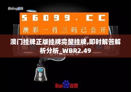 澳門(mén)掛牌正版掛牌完整掛牌,即時(shí)解答解析分析_WBR2.49