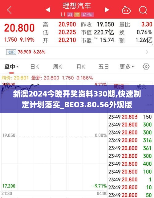 新澳2024今晚開獎資料330期,快速制定計劃落實_BEO3.80.56外觀版