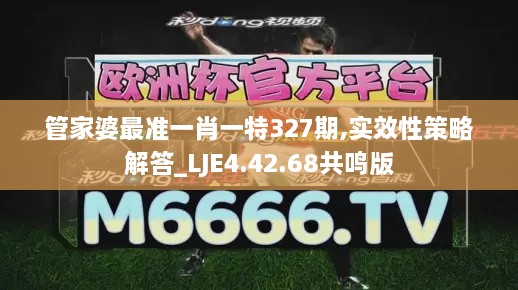 管家婆最準一肖一特327期,實效性策略解答_LJE4.42.68共鳴版