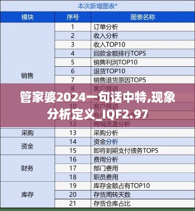 管家婆2024一句話中特,現(xiàn)象分析定義_IQF2.97