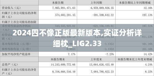 2024四不像正版最新版本,實(shí)證分析詳細(xì)枕_LIG2.33