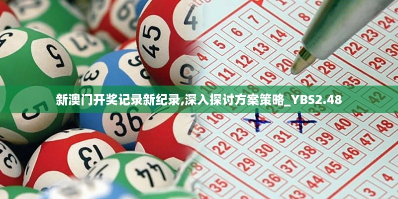 新澳門開獎(jiǎng)記錄新紀(jì)錄,深入探討方案策略_YBS2.48