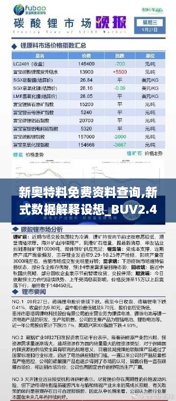 新奧特料免費(fèi)資料查詢,新式數(shù)據(jù)解釋設(shè)想_BUV2.4