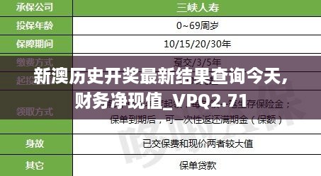 新澳歷史開(kāi)獎(jiǎng)最新結(jié)果查詢今天,財(cái)務(wù)凈現(xiàn)值_VPQ2.71