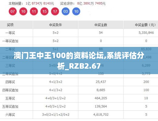 澳門王中王100的資料論壇,系統(tǒng)評(píng)估分析_RZB2.67
