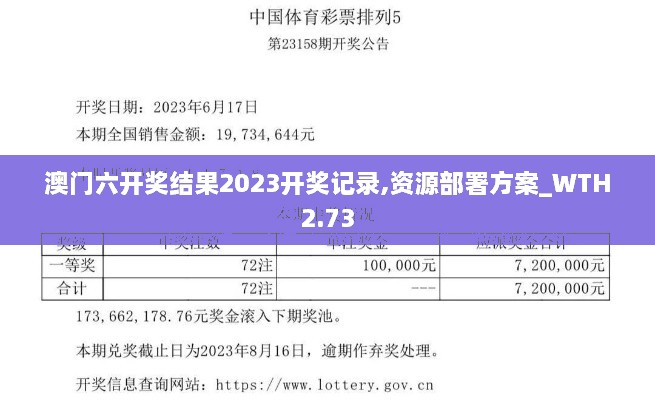 澳門六開獎結(jié)果2023開獎記錄,資源部署方案_WTH2.73