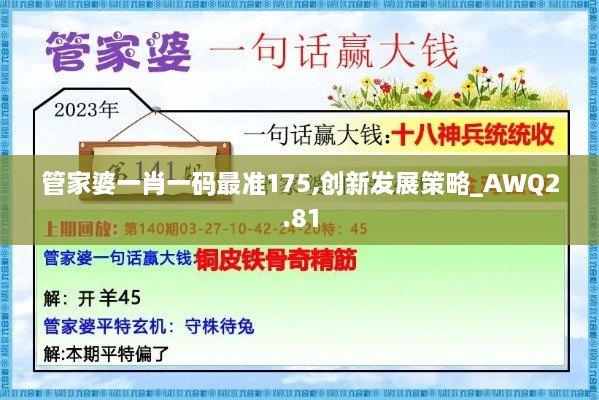 管家婆一肖一碼最準(zhǔn)175,創(chuàng)新發(fā)展策略_AWQ2.81
