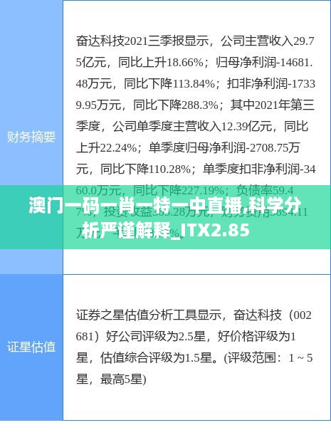 澳門一碼一肖一特一中直播,科學(xué)分析嚴(yán)謹(jǐn)解釋_ITX2.85
