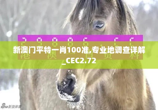 新澳門平特一肖100準(zhǔn),專業(yè)地調(diào)查詳解_CEC2.72