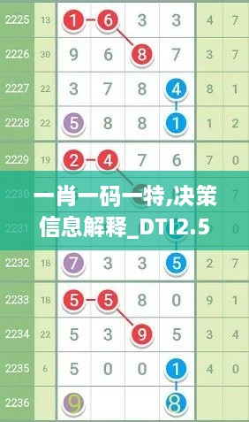 一肖一碼一特,決策信息解釋_DTI2.5