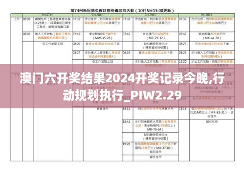 澳門六開獎結(jié)果2024開獎記錄今晚,行動規(guī)劃執(zhí)行_PIW2.29
