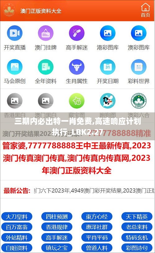 三期內(nèi)必出特一肖免費,高速響應計劃執(zhí)行_LBK2.27