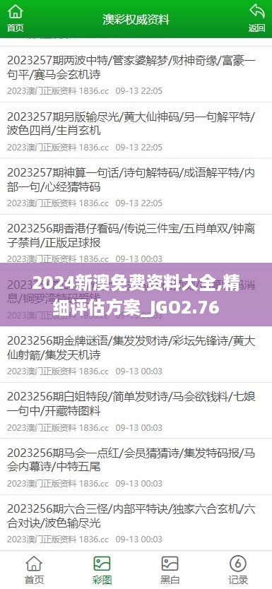 2024新澳免費(fèi)資料大全,精細(xì)評(píng)估方案_JGO2.76