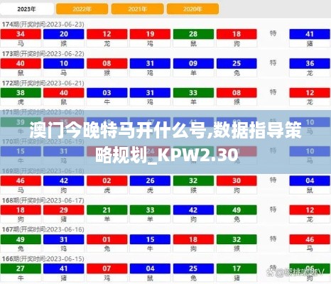 澳門(mén)今晚特馬開(kāi)什么號(hào),數(shù)據(jù)指導(dǎo)策略規(guī)劃_KPW2.30