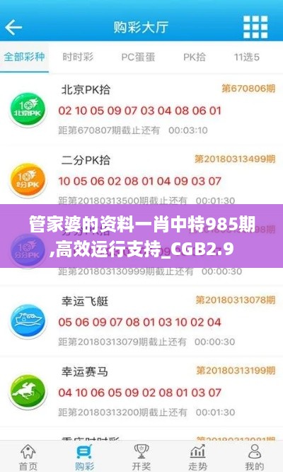 管家婆的資料一肖中特985期,高效運(yùn)行支持_CGB2.9