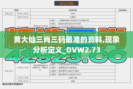 黃大仙三肖三碼最準(zhǔn)的資料,現(xiàn)象分析定義_DVW2.73