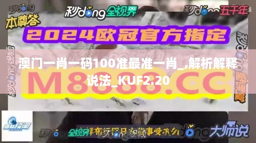 澳門一肖一碼100準(zhǔn)最準(zhǔn)一肖_,解析解釋說法_KUF2.20