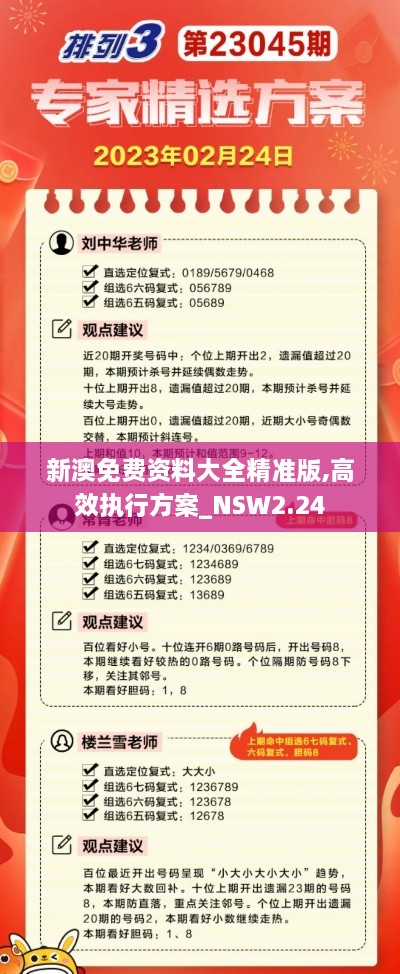 新澳免費(fèi)資料大全精準(zhǔn)版,高效執(zhí)行方案_NSW2.24