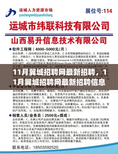 11月翼城招聘網(wǎng)最新招聘信息全解析，理想職位等你來(lái)挑戰(zhàn)！