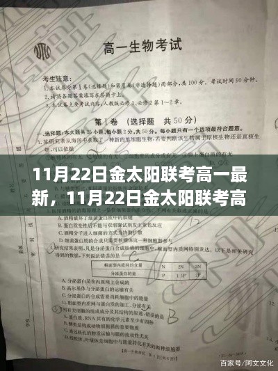 11月22日金太陽(yáng)聯(lián)考高一備考指南，全方位攻略助你走向成功之路