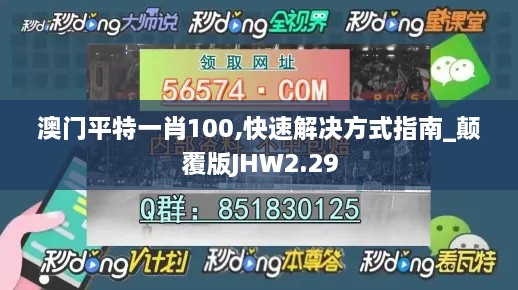 澳門平特一肖100,快速解決方式指南_顛覆版JHW2.29