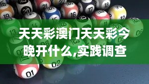 天天彩澳門天天彩今晚開什么,實(shí)踐調(diào)查說明_豐富版OBJ2.78