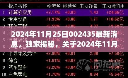 獨(dú)家揭秘，關(guān)于2024年11月25日002435最新消息的全面解讀與最新消息速遞