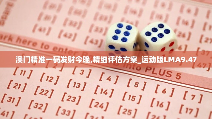 澳門精準(zhǔn)一碼發(fā)財(cái)今晚,精細(xì)評(píng)估方案_運(yùn)動(dòng)版LMA9.47