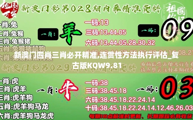 新澳門四肖三肖必開精準,連貫性方法執(zhí)行評估_復古版KQW9.81