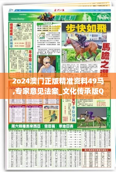 2o24澳門正版精準(zhǔn)資料49馬,專家意見法案_文化傳承版QVK9.63