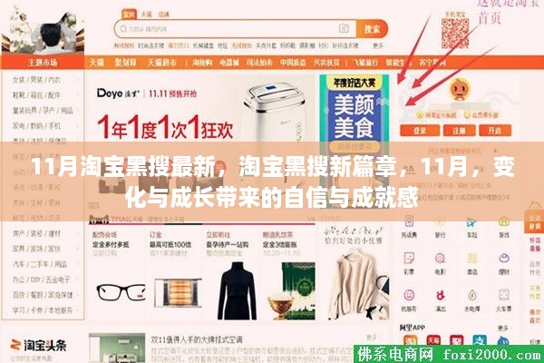 淘寶黑搜新篇章揭秘，變化與成長帶來的自信與成就感（11月最新）