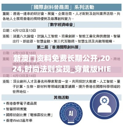 新澳門(mén)資料免費(fèi)長(zhǎng)期公開(kāi),2024,時(shí)尚法則實(shí)現(xiàn)_穿戴版HIE9.8