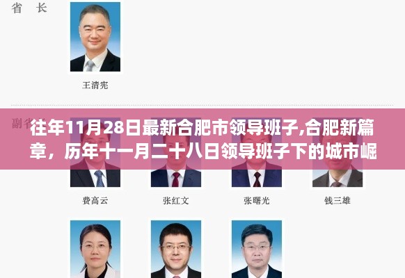 合肥歷年領(lǐng)導(dǎo)班子下的城市崛起與影響，新篇章下的合肥發(fā)展軌跡
