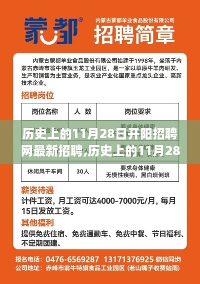 歷史上的11月28日開陽(yáng)招聘網(wǎng)最新招聘信息回顧與展望