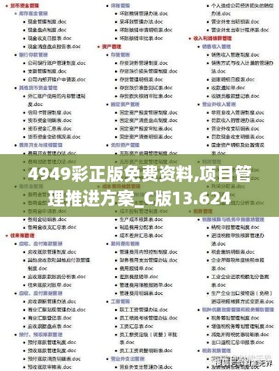 4949彩正版免費(fèi)資料,項(xiàng)目管理推進(jìn)方案_C版13.624