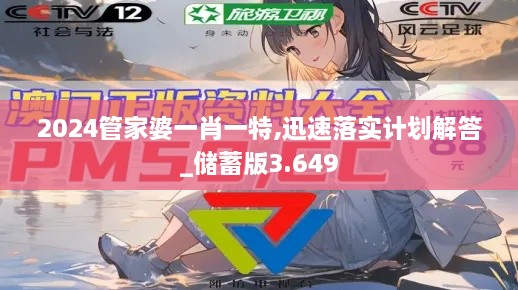 2024管家婆一肖一特,迅速落實(shí)計(jì)劃解答_儲(chǔ)蓄版3.649