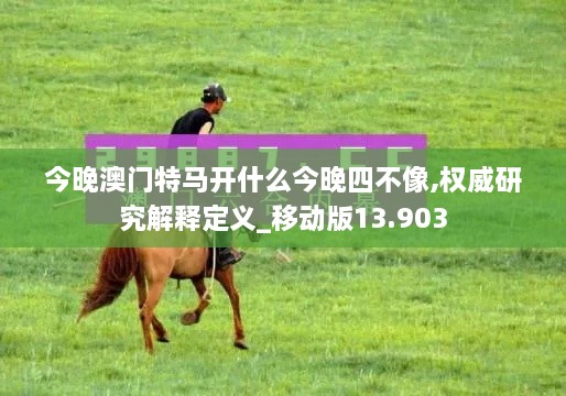 今晚澳門特馬開什么今晚四不像,權(quán)威研究解釋定義_移動版13.903