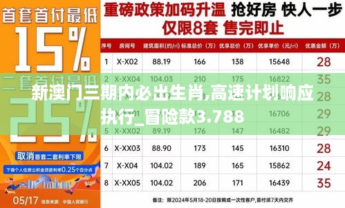 新澳門三期內(nèi)必出生肖,高速計劃響應(yīng)執(zhí)行_冒險款3.788