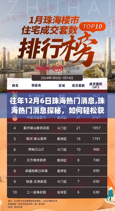 珠海熱門消息探秘，歷年資訊全攻略，輕松獲取往年1月與12月消息（適合初學(xué)者與進(jìn)階用戶）