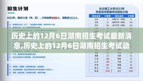 歷史上的12月6日湖南招生考試動態(tài)回顧與最新消息概覽