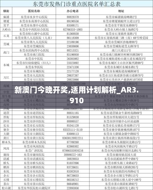 新澳門今晚開獎,適用計劃解析_AR3.910
