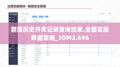 新澳歷史開獎記錄查詢結果,全面實施數據策略_3DM2.696