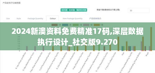 2024新澳資料免費精準17碼,深層數(shù)據(jù)執(zhí)行設(shè)計_社交版9.270