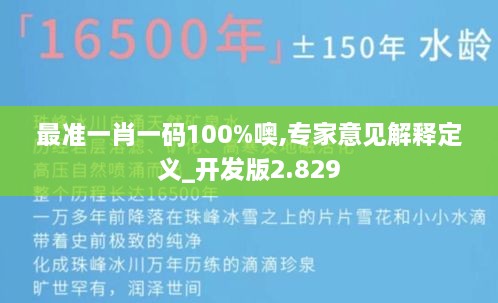 最準(zhǔn)一肖一碼100%噢,專家意見解釋定義_開發(fā)版2.829