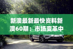 新澳最新最快資料新澳60期：市場變革中的新澳動態(tài)