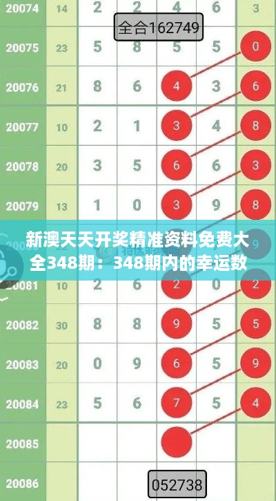 新澳天天開獎(jiǎng)精準(zhǔn)資料免費(fèi)大全348期：348期內(nèi)的幸運(yùn)數(shù)字揭秘