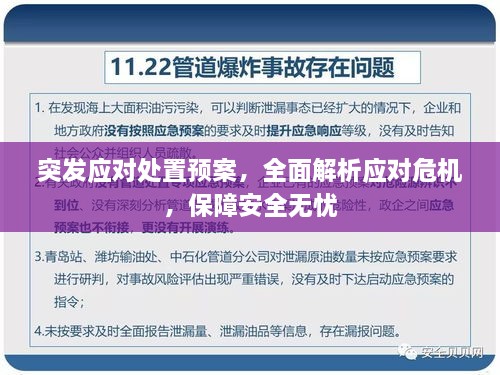 突發(fā)應(yīng)對處置預(yù)案，全面解析應(yīng)對危機，保障安全無憂