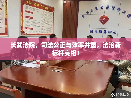 長武法院，司法公正與效率并重，法治新標(biāo)桿亮相！