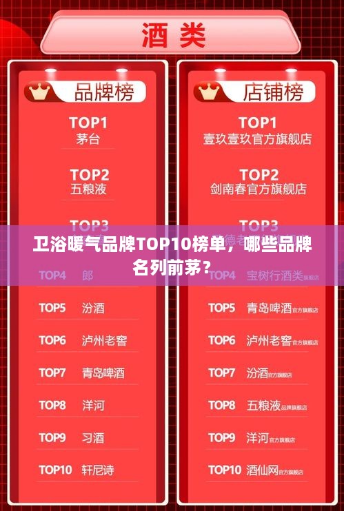 衛(wèi)浴暖氣品牌TOP10榜單，哪些品牌名列前茅？